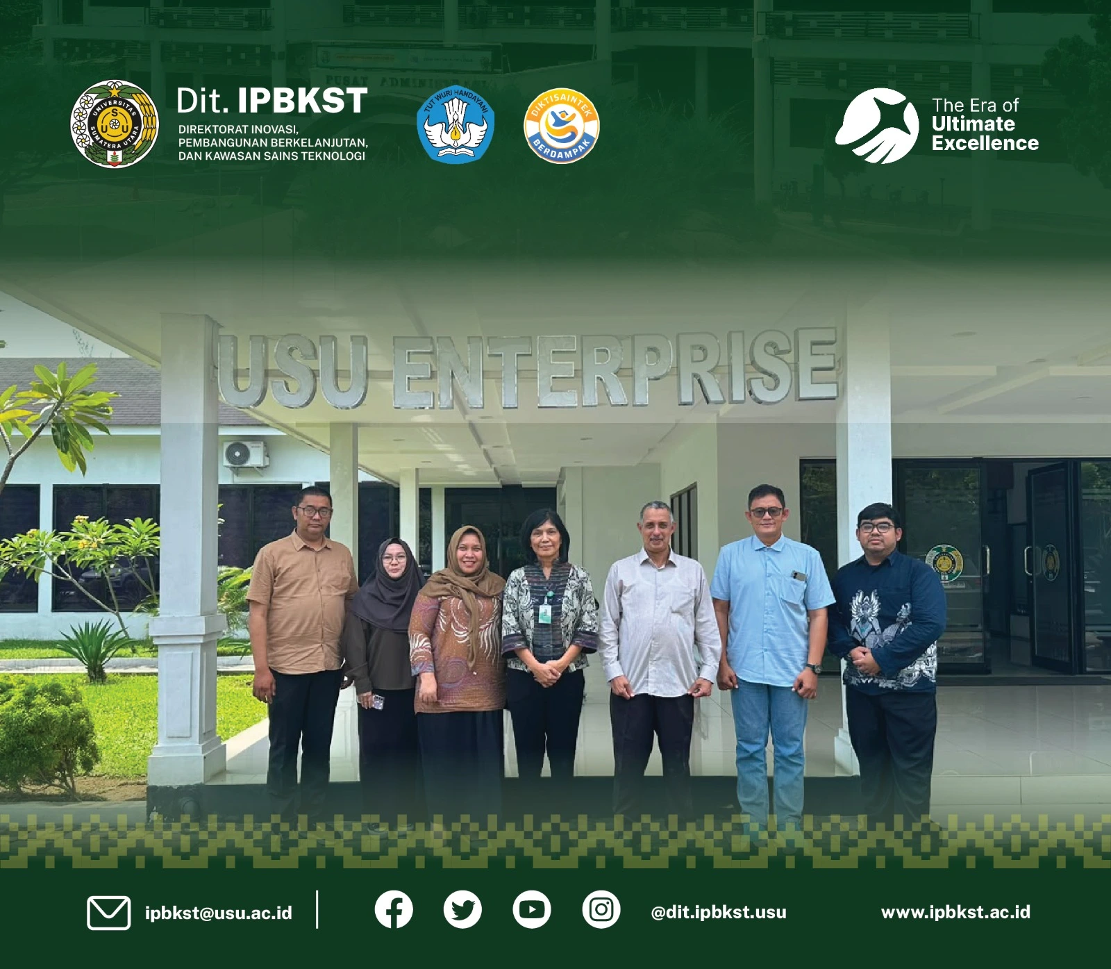 KUNJUNGAN - Bapak Ali Manshur ( Asisten Deputi dan Digitalisasi Usaha Kecil di Kementrian UMKM ) Terkait Bata Lolos Air atau Porous Block Inovasi Material Ramah Lingkungan oleh Inventor Ibu Rahmi Karolina